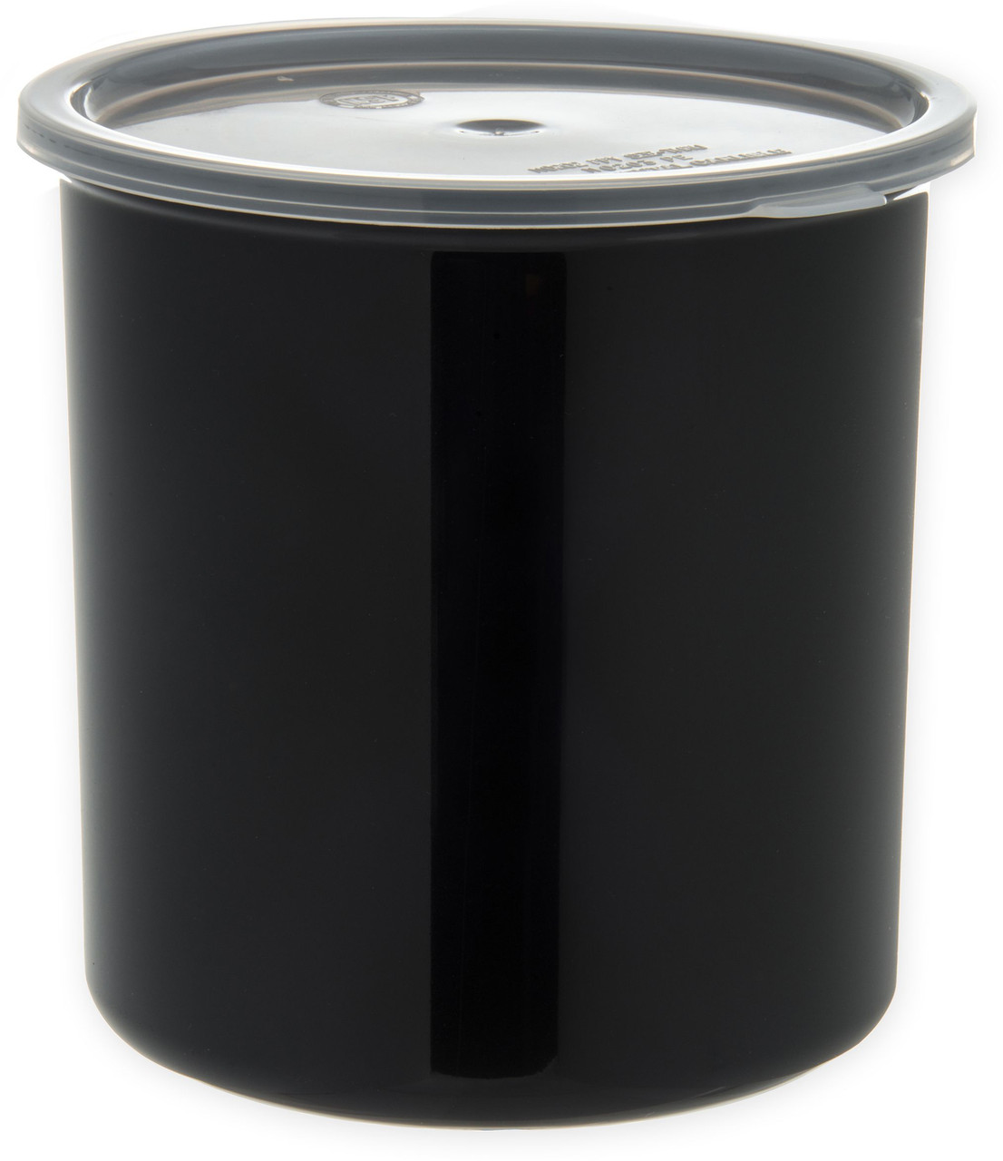 Carlisle 030203 Round Crock - Plastic - Black - 2.7 Qt