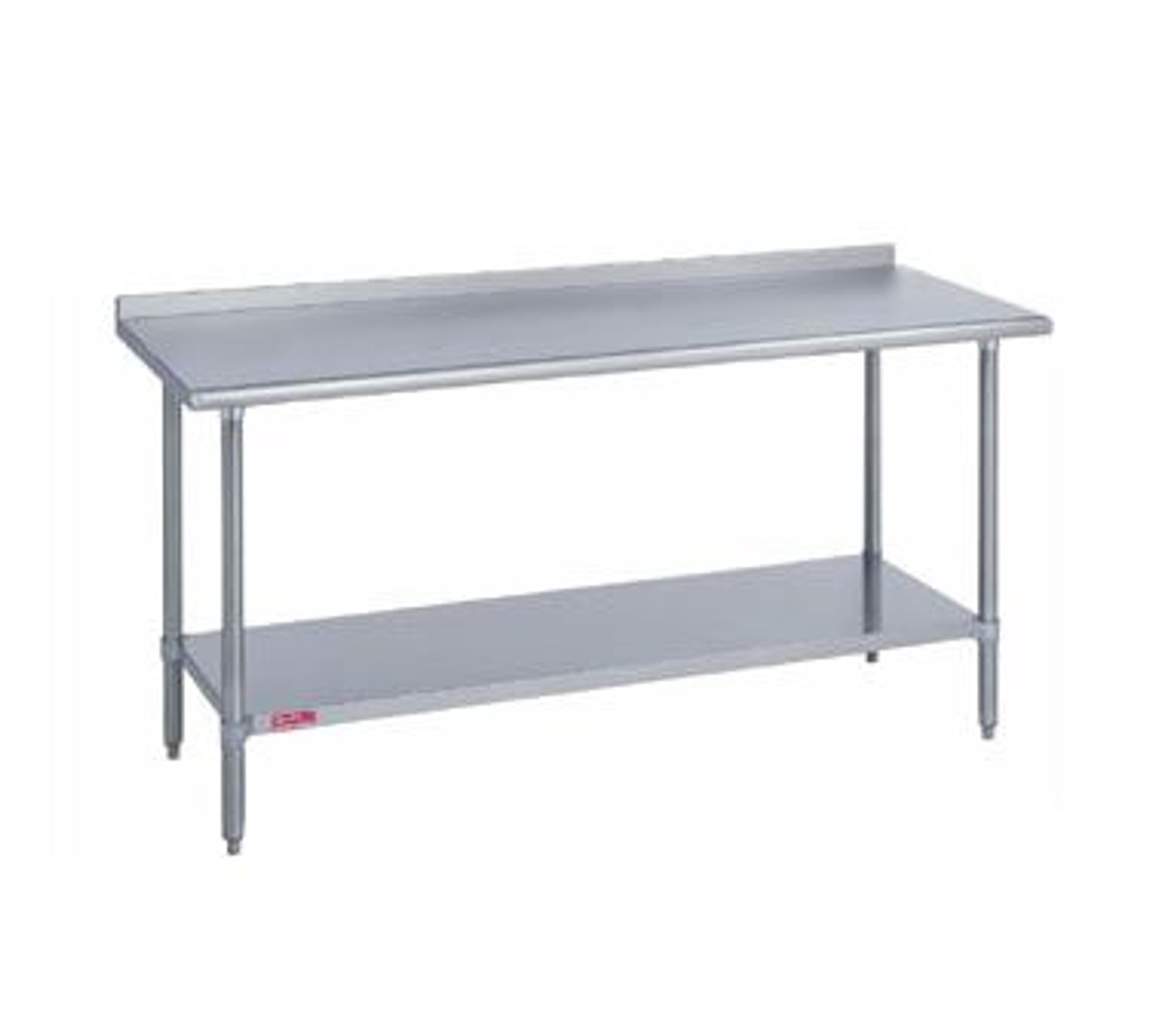 Duke 418-3096-2R Stainless Steel Worktable - 30" x 96" -1.125" Riser