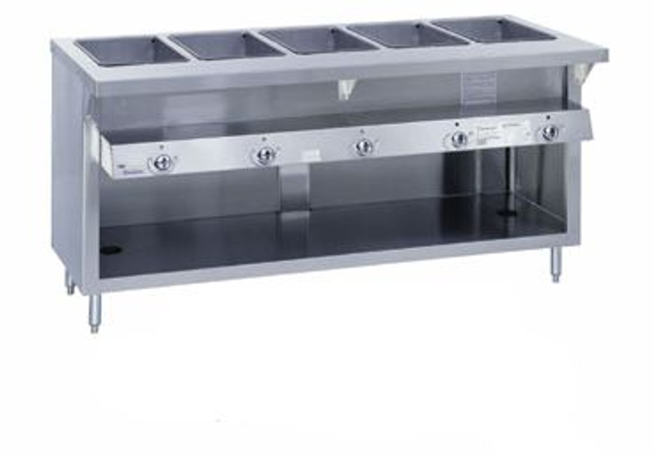 Duke G-4-DLSS 4 Well Gas Steam Table with Spillage Pans - 60"