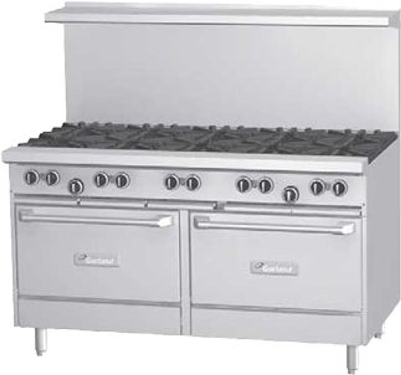 Garland US Range G60-10SS 60" Range, 10-Burners, Storage Bases