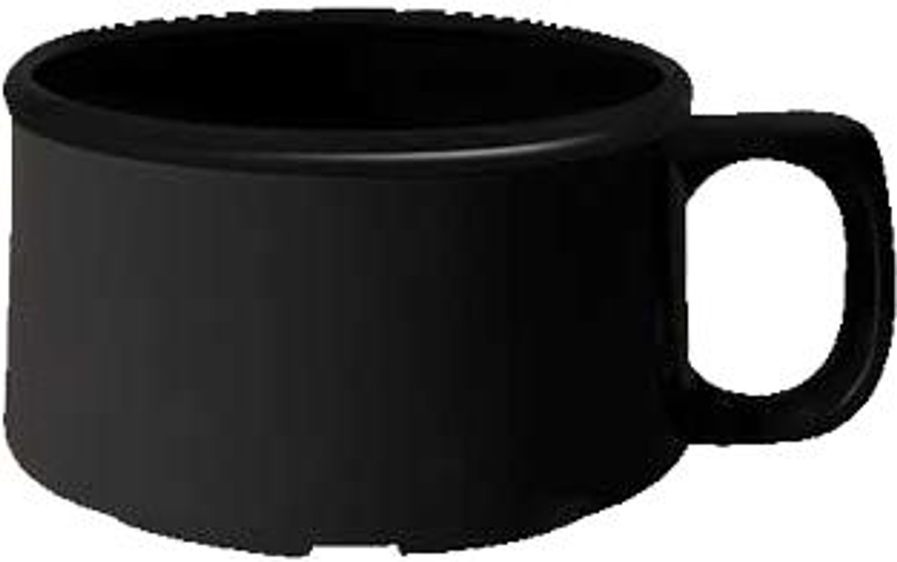 GET BF-080-BK Black Diamond Soup Mug - 11 oz.