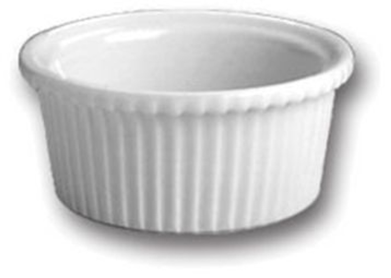 Steelite HL8390AWHA 5oz. Fluted Ramekin - White