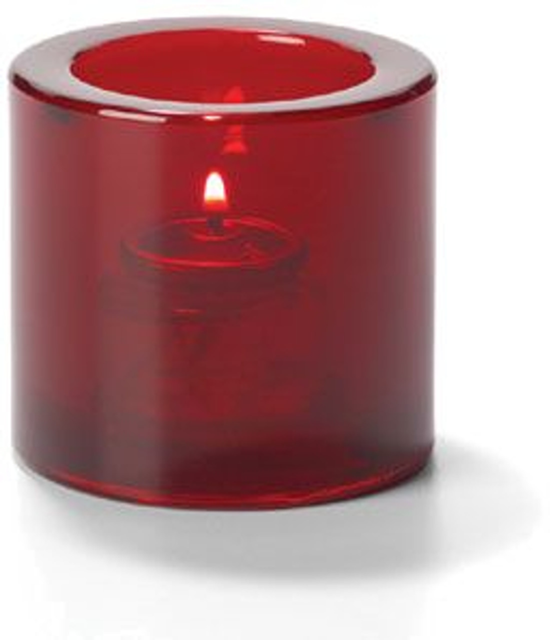 Hollowick 5140R Tealight Lamp - Thick Ruby Glass - 6 / CS