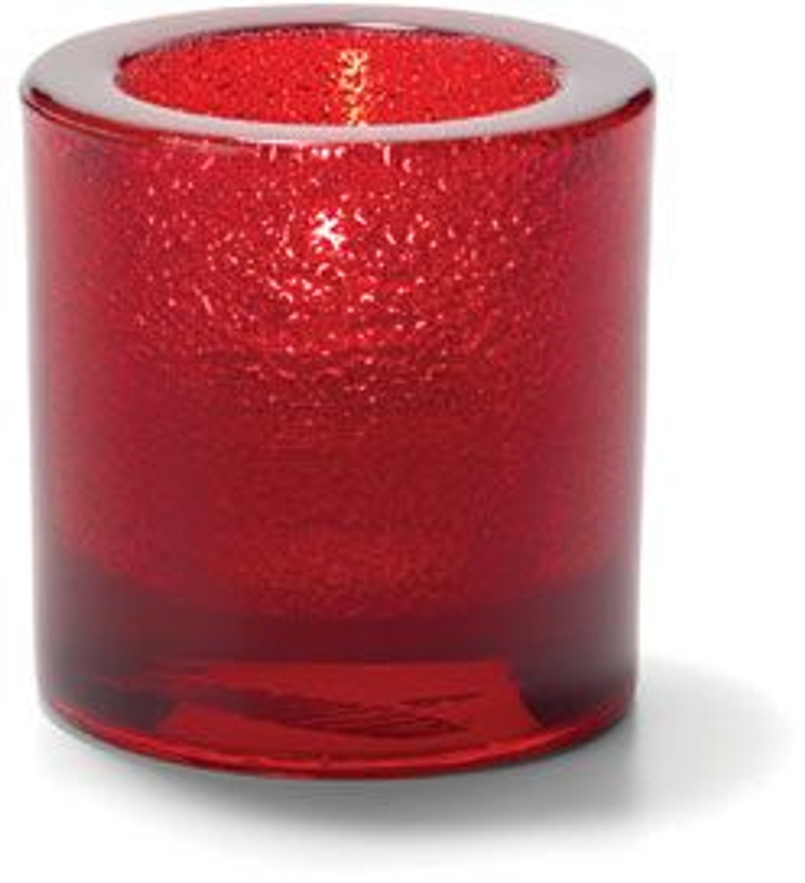 Hollowick 5140RJ Tealight Lamp - Thick Ruby Jewel Glass - 6 / CS