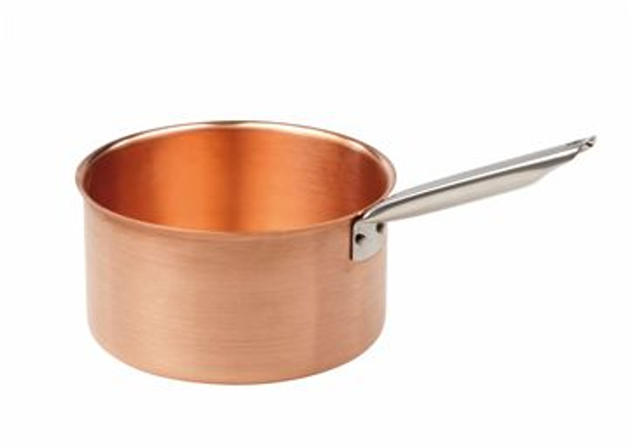 Matfer 305016 1 3/4 Qt Copper Sugar Pan with Stainless Steel Handle