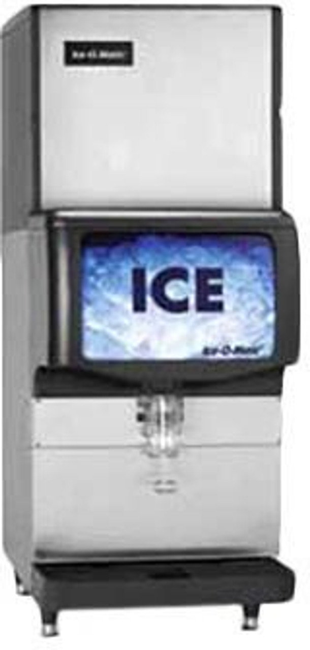 Ice-O-Matic IOD150 150 lb Push to Dispense Ice Cube Machine