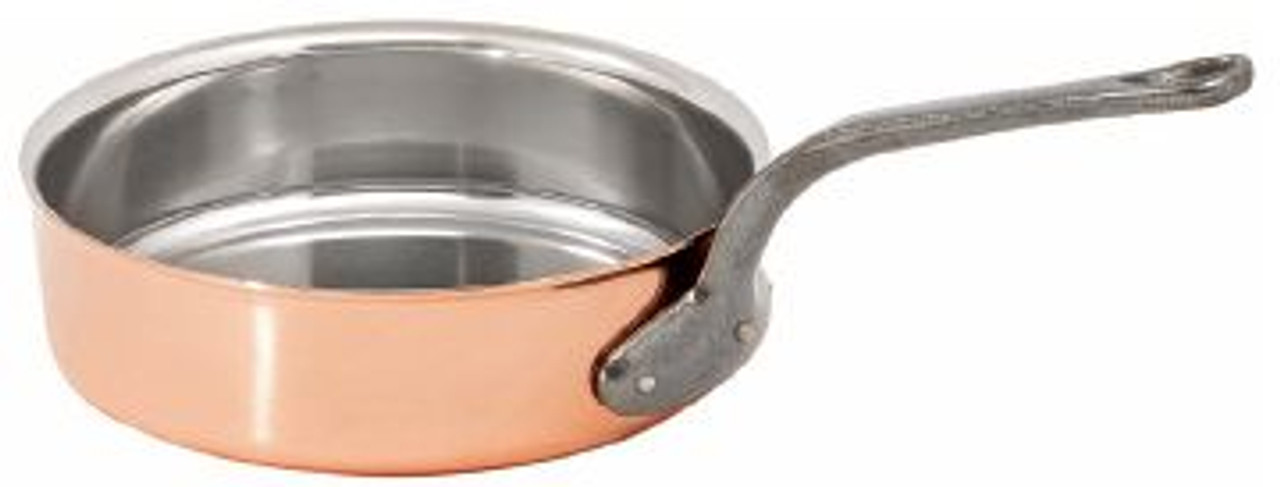 Matfer 372016 1 Qt Copper Saute Pan - Globe Equipment Company