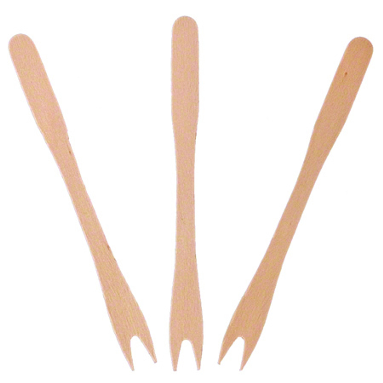 Royal Paper Products R826 Wooden French Fry Fork - Two Prong