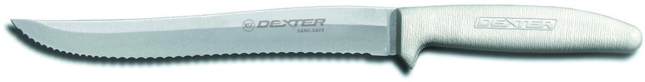 Dexter S158SC-PCP 8" Serrated Utility Knife Sanisafe Handle