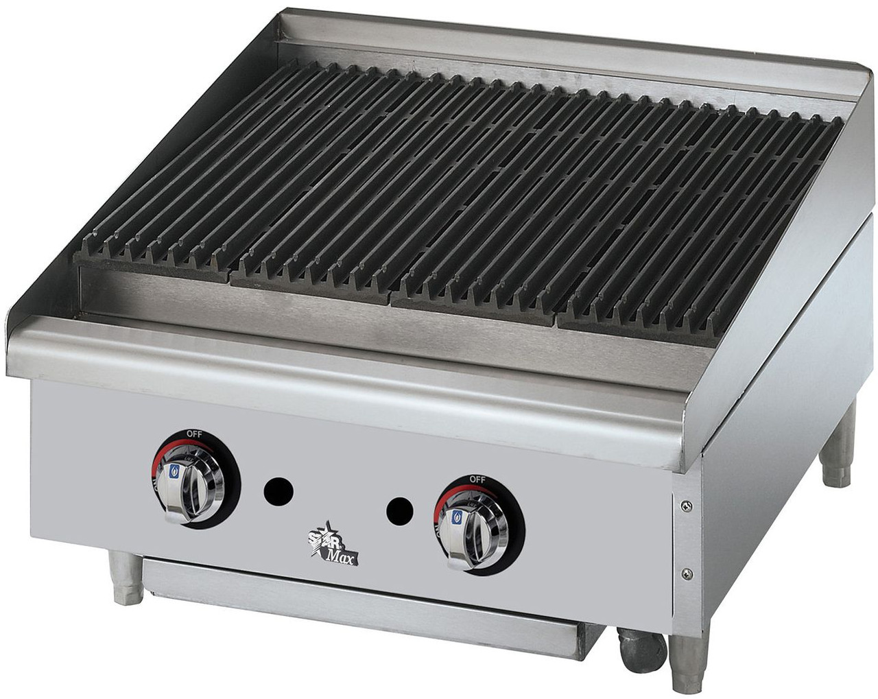 Star 6024CBF 24" Star-Max Lavarock Charbroiler