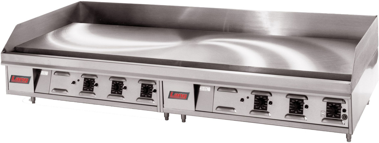 Lang 272T 72" Gas Countertop Griddle with Snap Action Thermostat