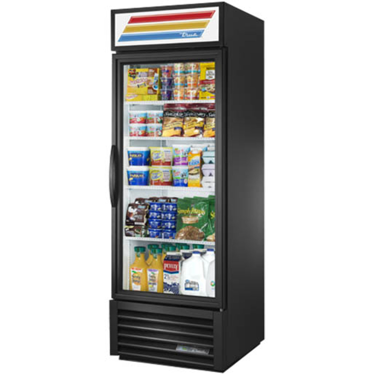 True Manufacturing GDM-23-HC~TSL01 Glass Door Refrigerated Merchandiser - Swing Door - 23 Cu Ft