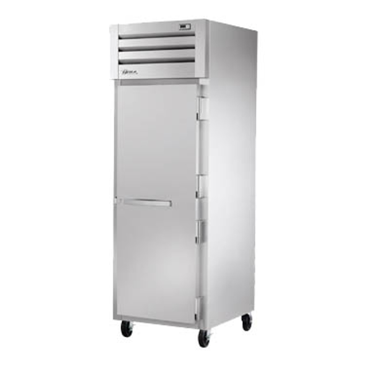 True Manufacturing STG1R-1S-HC Spec Series 1 Section Refrigerator with Solid Door - Aluminum Sides & Interior