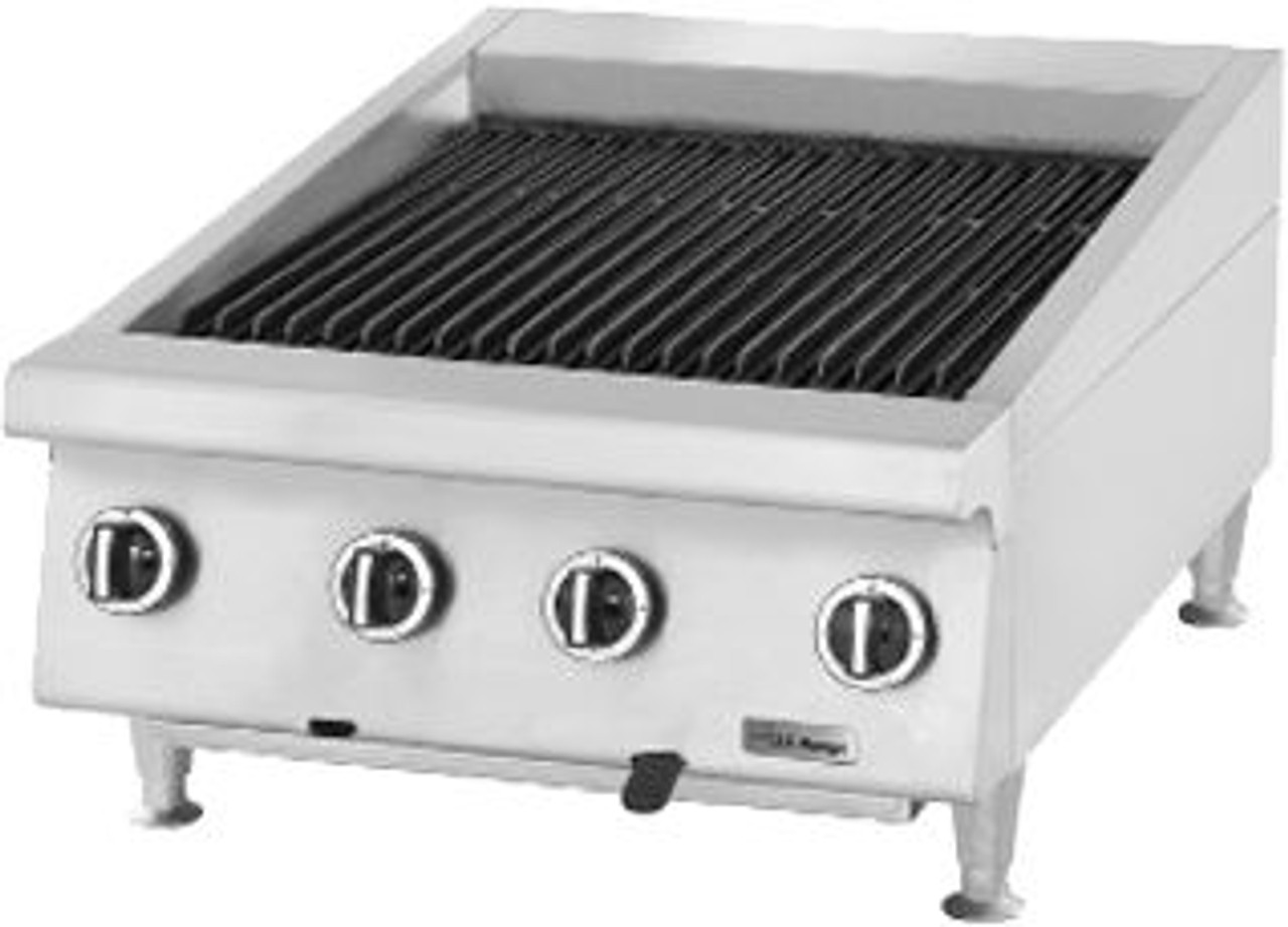 Garland US Range UTBG60-AR60 60" Charbroiler with Radiants and Reversible Grates - Gas