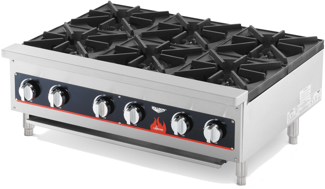 Vollrath 40738 Counter Top Gas Hot Plate 36" - 6 Burners