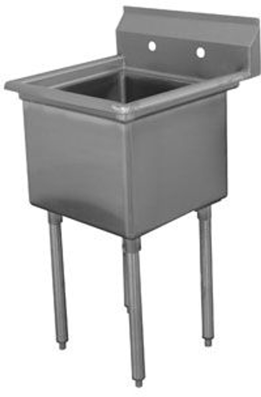 Advance Tabco FE-1-1620-X 1 Compartment Sink - 21"