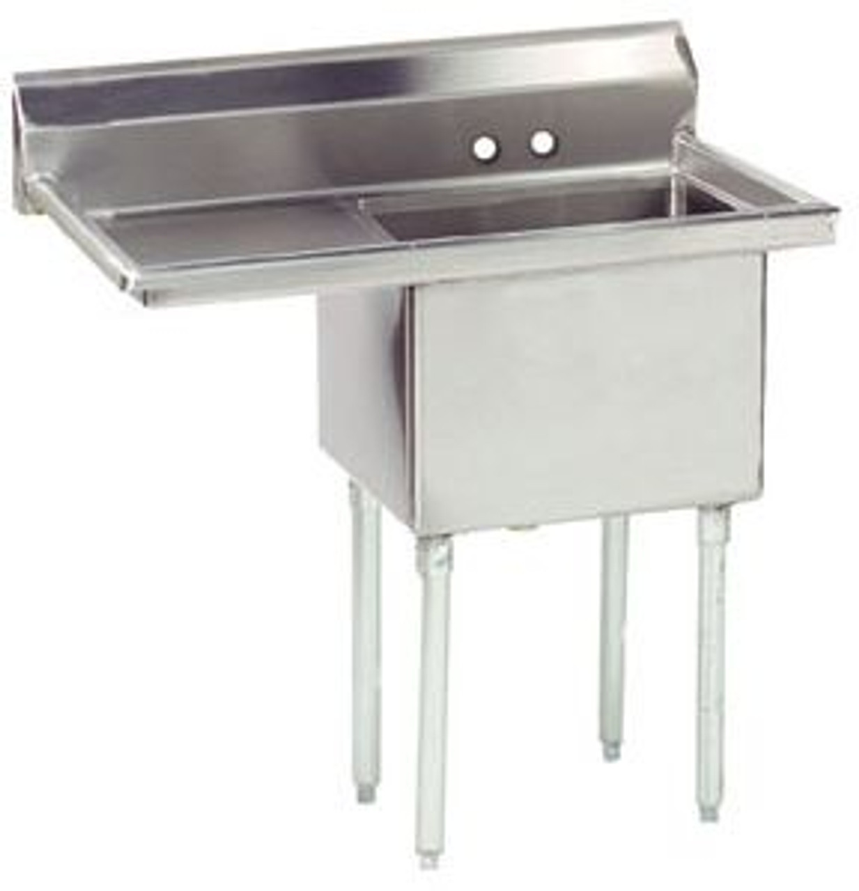 Advance Tabco FE-1-2424-24L-X 50.5" 1 Compartment Sink - 24" L Drainbd