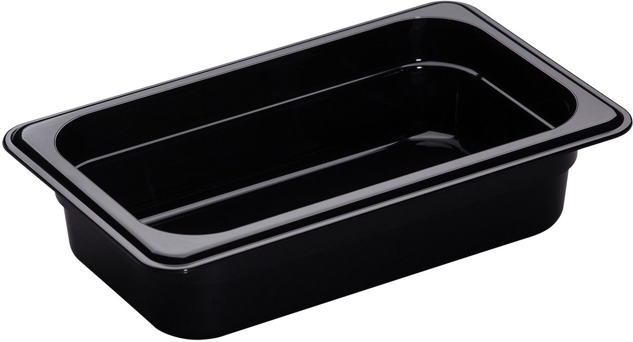 Cambro 42HP110 1/4 Size High Heat X-Pan - 2.5" Deep - Black Onyx