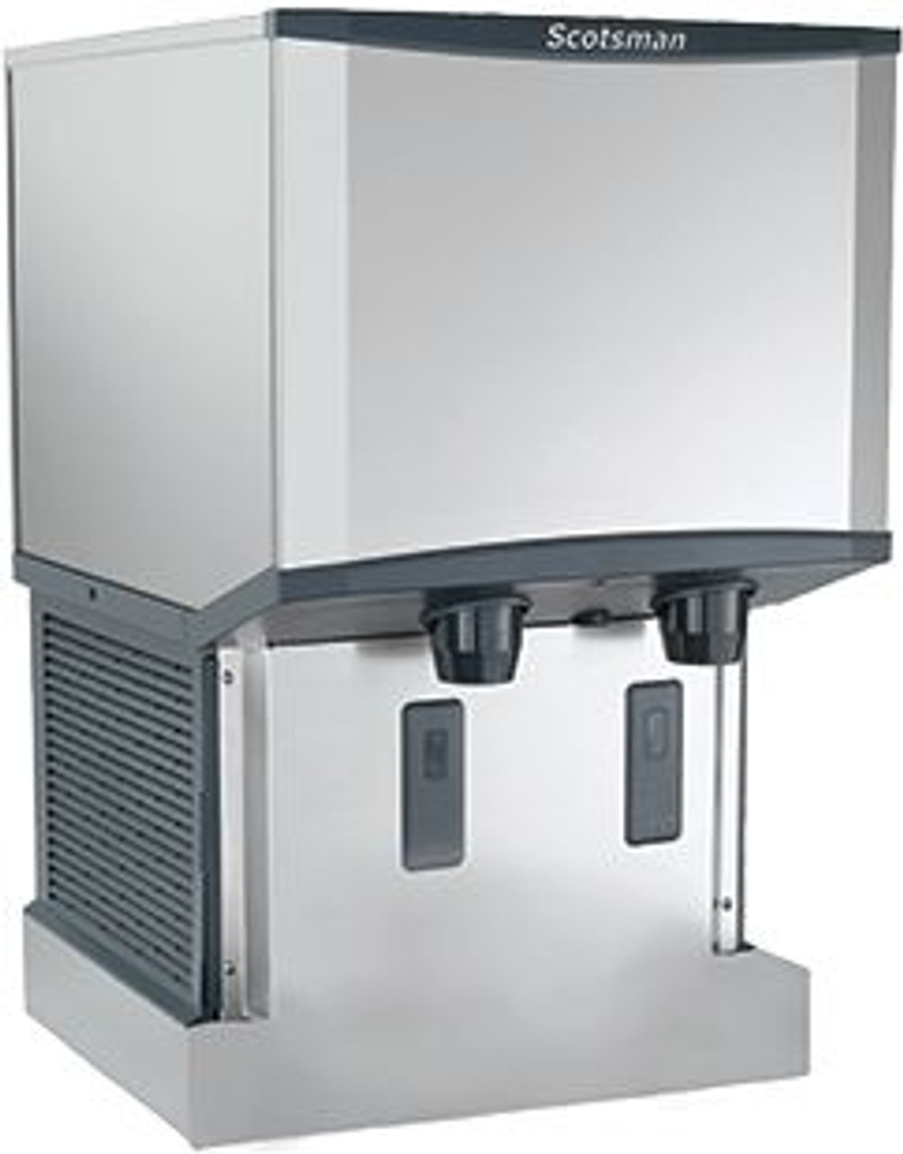 Scotsman 21 1/4 Air Cooled Nugget Ice Machine & Bin & Water Dispenser, 500  lb.