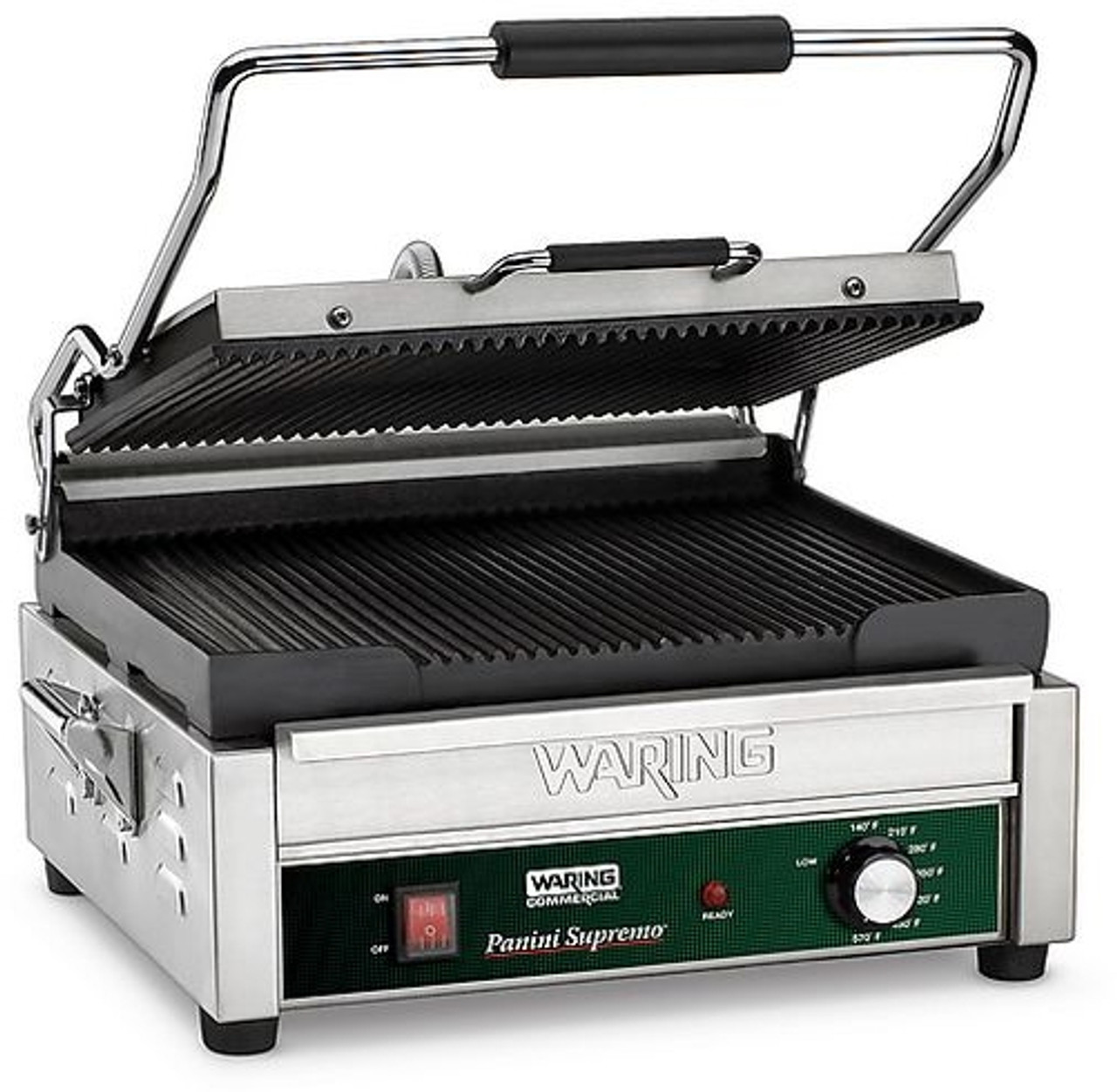 Waring WPG250B Large Grooved Panini Grill -14.5 X 11 - 208v