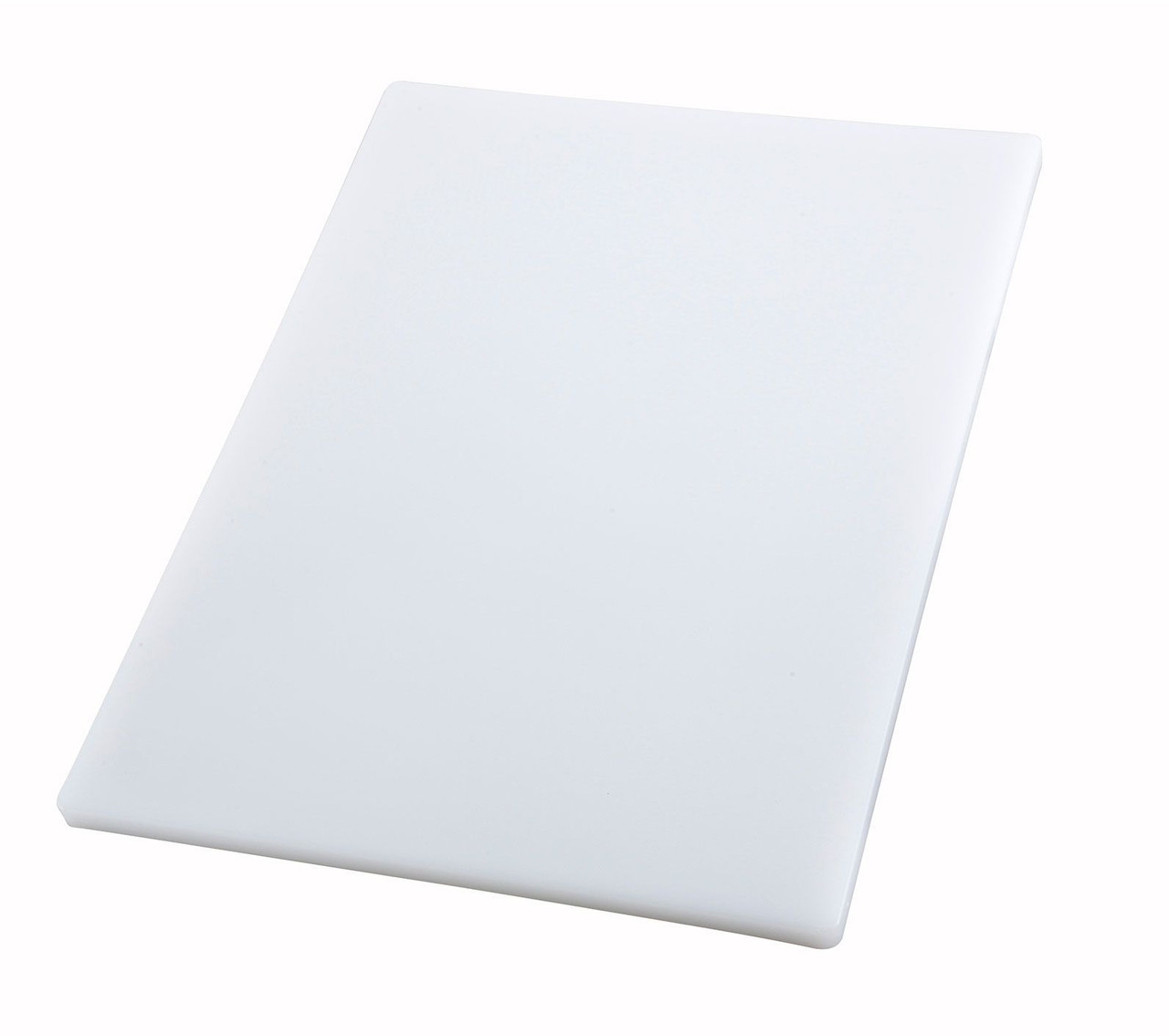 Winco CBH-1824 18" x 24" x 3/4" White Cutting Board - Poly