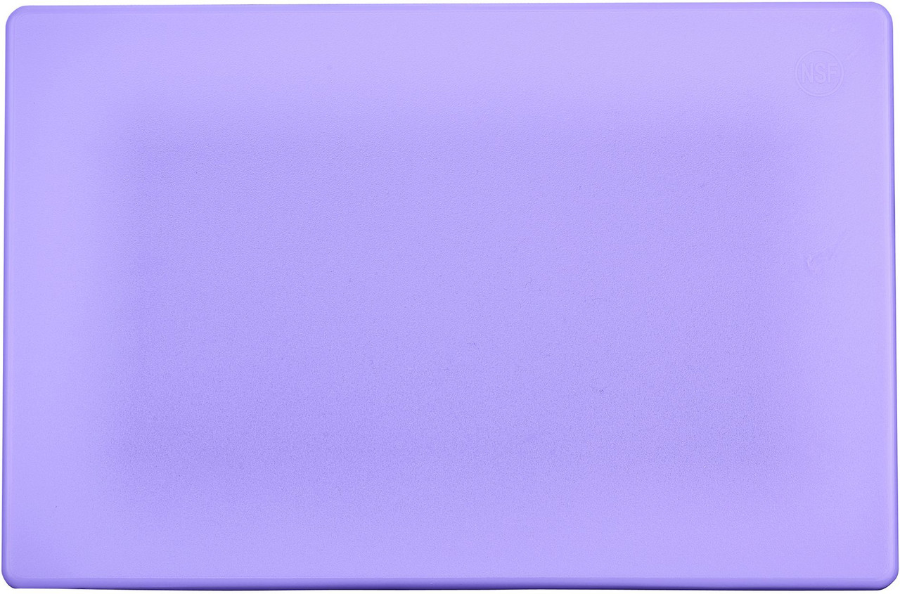 Winco CBPP-1218 12" X 18" Purple Allergen Cutting Board - Poly