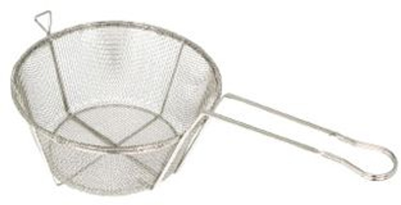 Winco FBRS-9 Mesh Wire Fry Basket  - 9.5" Dia.