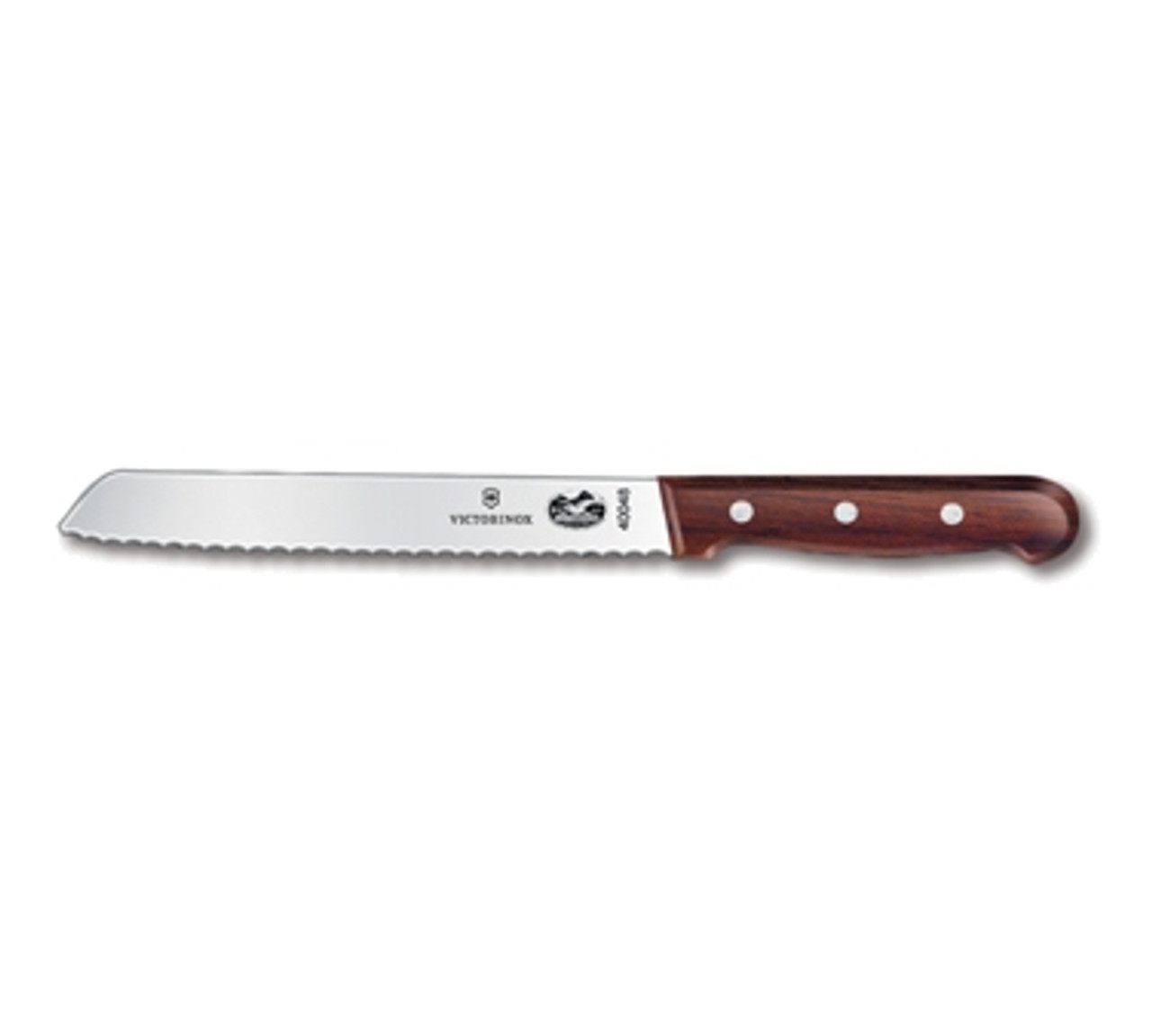 Victorinox 7.6058.9 7" Bread Knife with Slanted Tip - Rosewood Handle