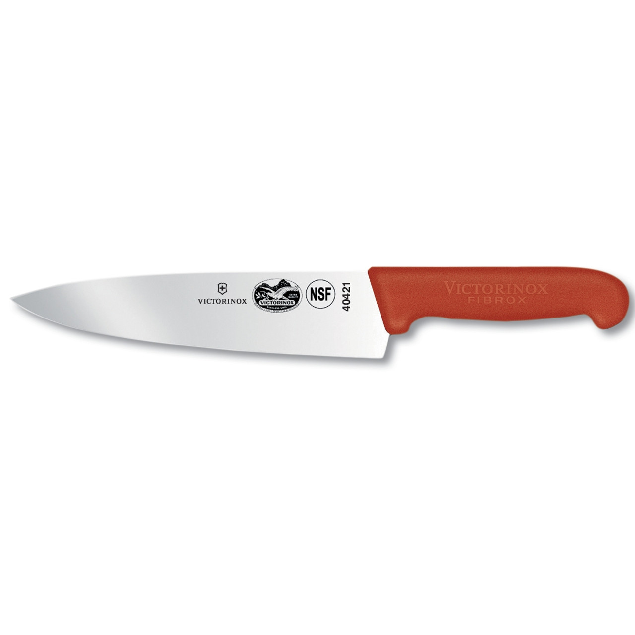 Victorinox Stainless Steel Folding Dough Knife with Red Plastic