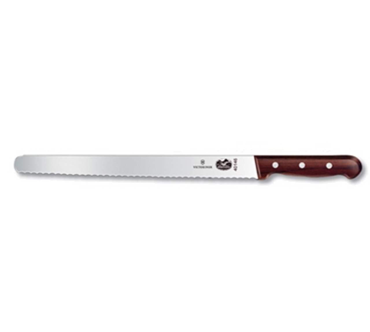 Victorinox 5.4230.30 12" Slicing Knife - Serrated Edge - Rosewood
