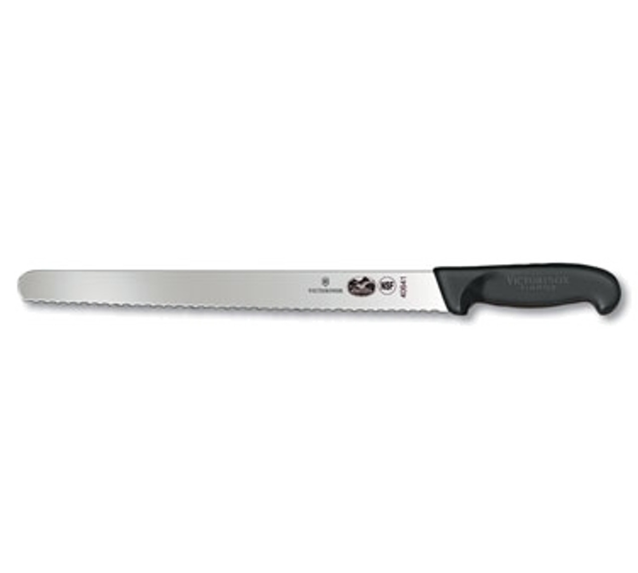 Victorinox 5.4233.30 12" Slicer with Wavy Blade - Black Fibrox Handle
