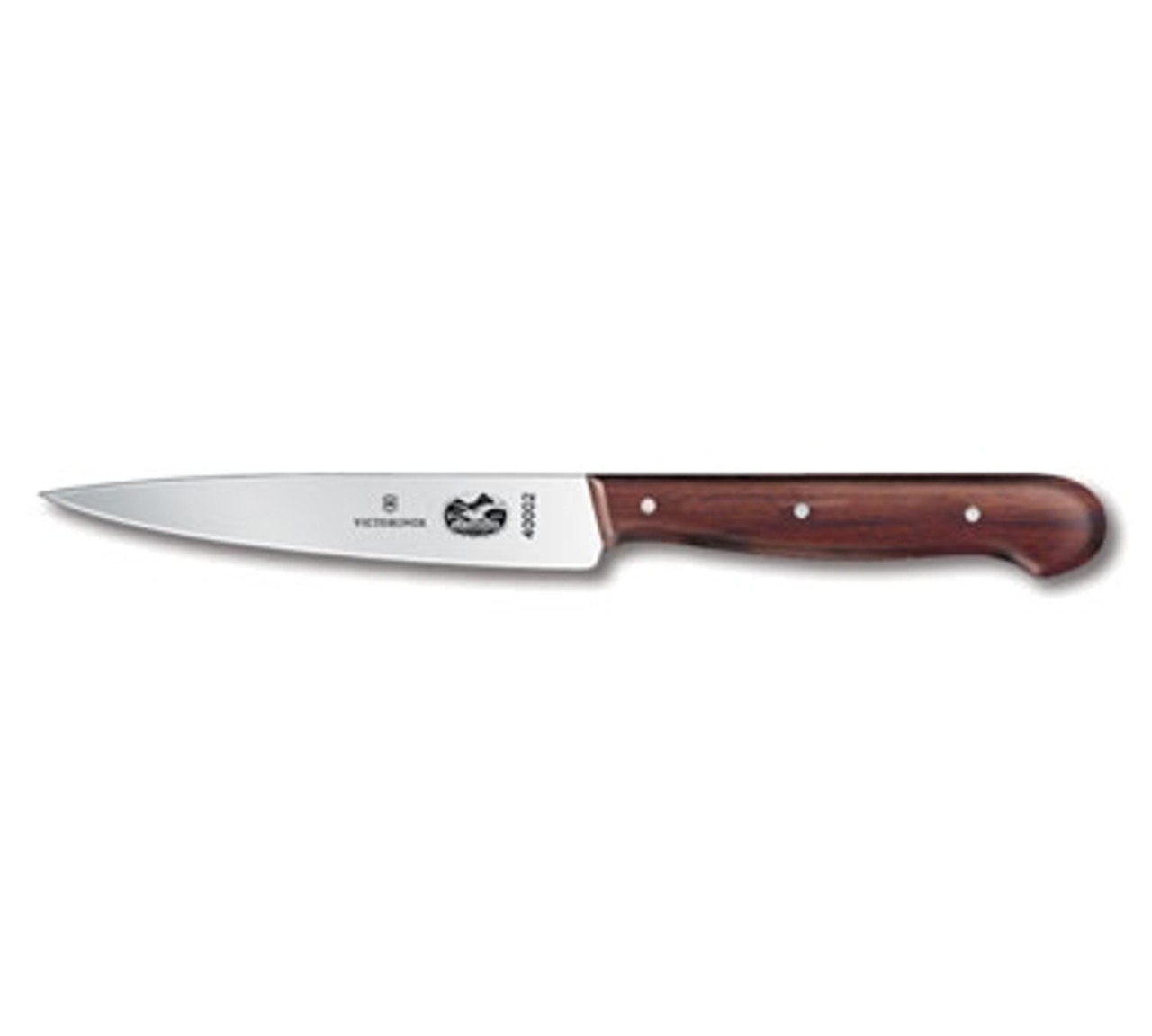 Victorinox 5.2000.12 4 3/4" Steak Knife with Spear Point - Rosewood Handle