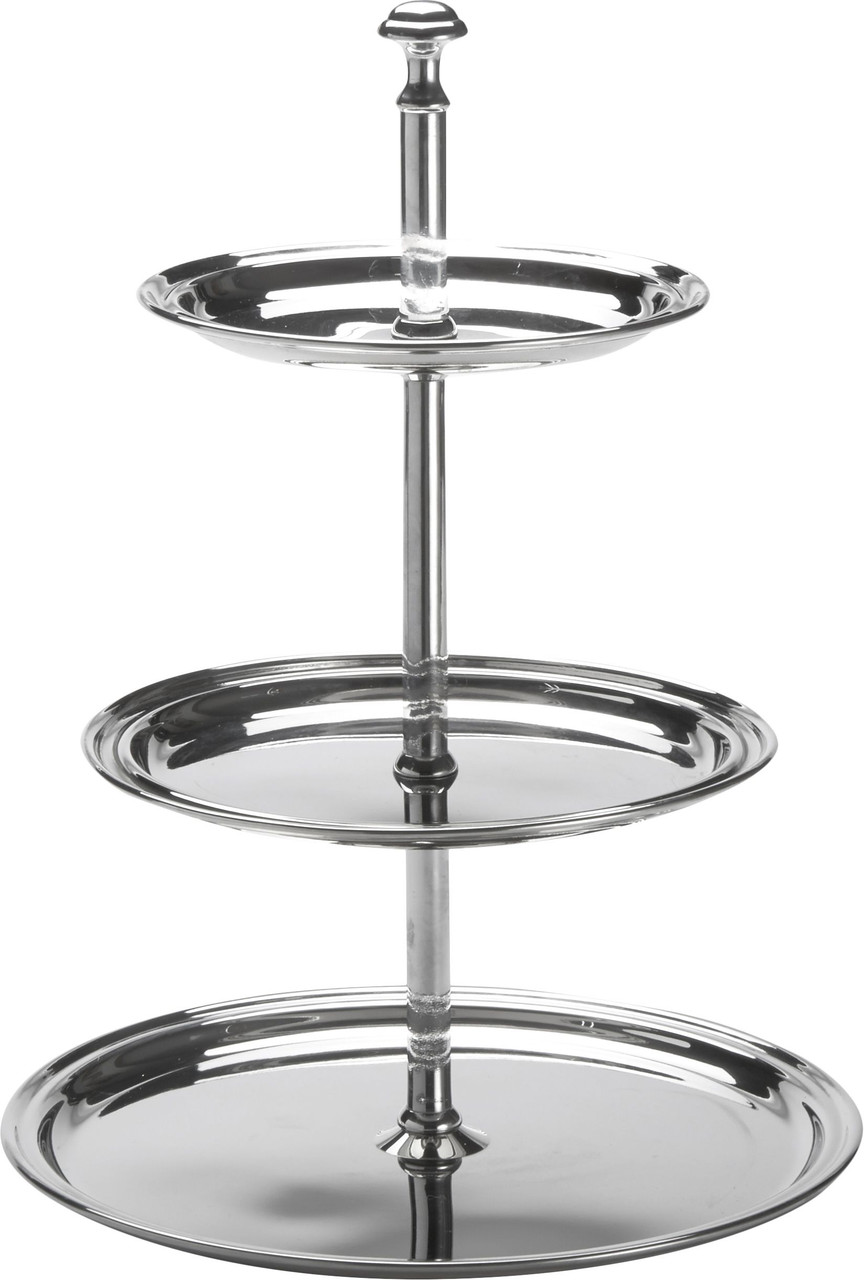 American Metalcraft STS3 11-3/4" Three Tier Display Stand