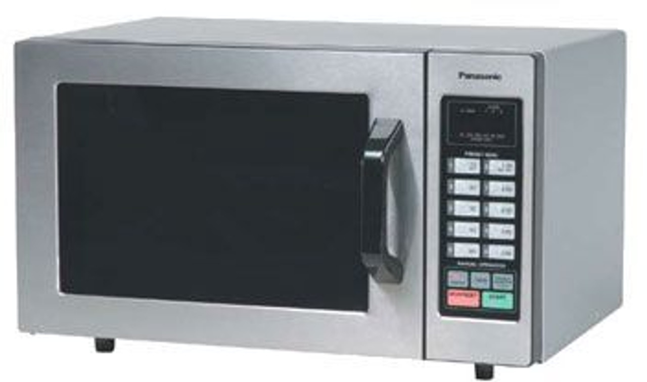 Panasonic NE-1054F Commercial Microwave Oven with a - S/S Front and Grab & Go Door Handle - 1000w