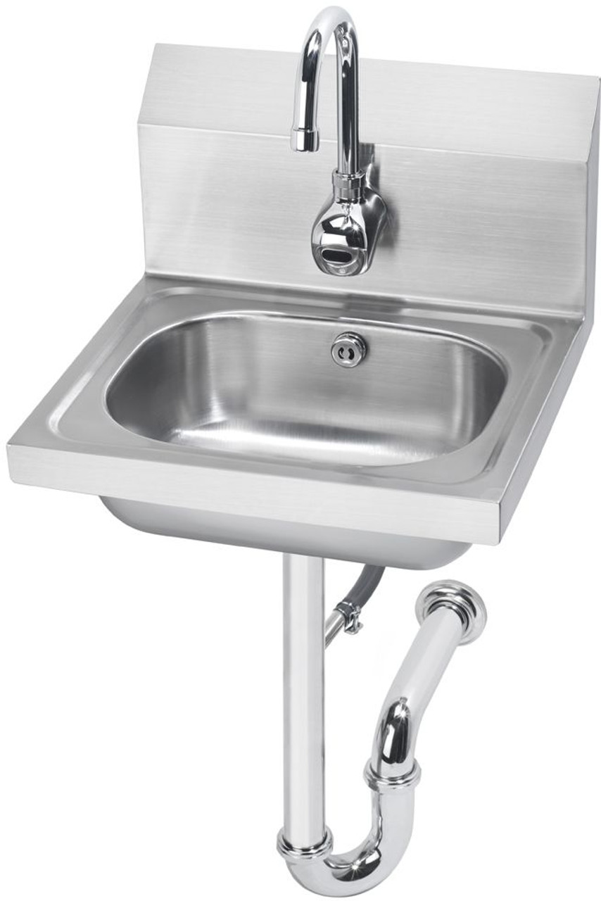 Krowne HS-12 Hand Sink - Wall Mounted - Electronic Gooseneck Faucet