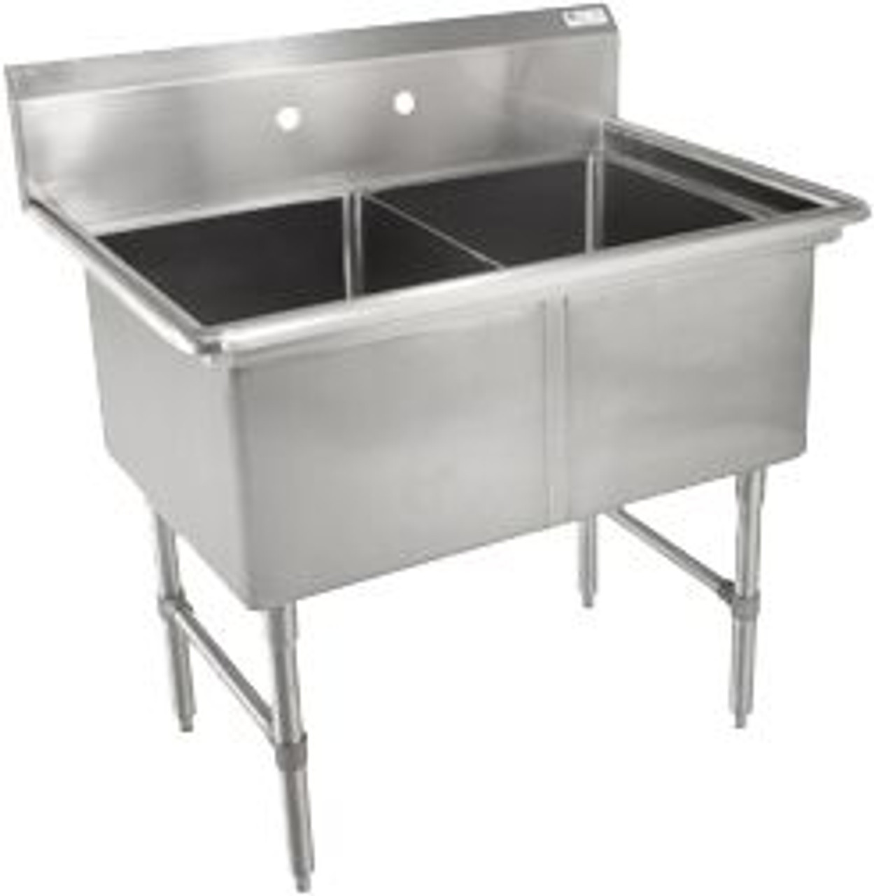 John Boos 2B184 44" Two-Compartment Sink