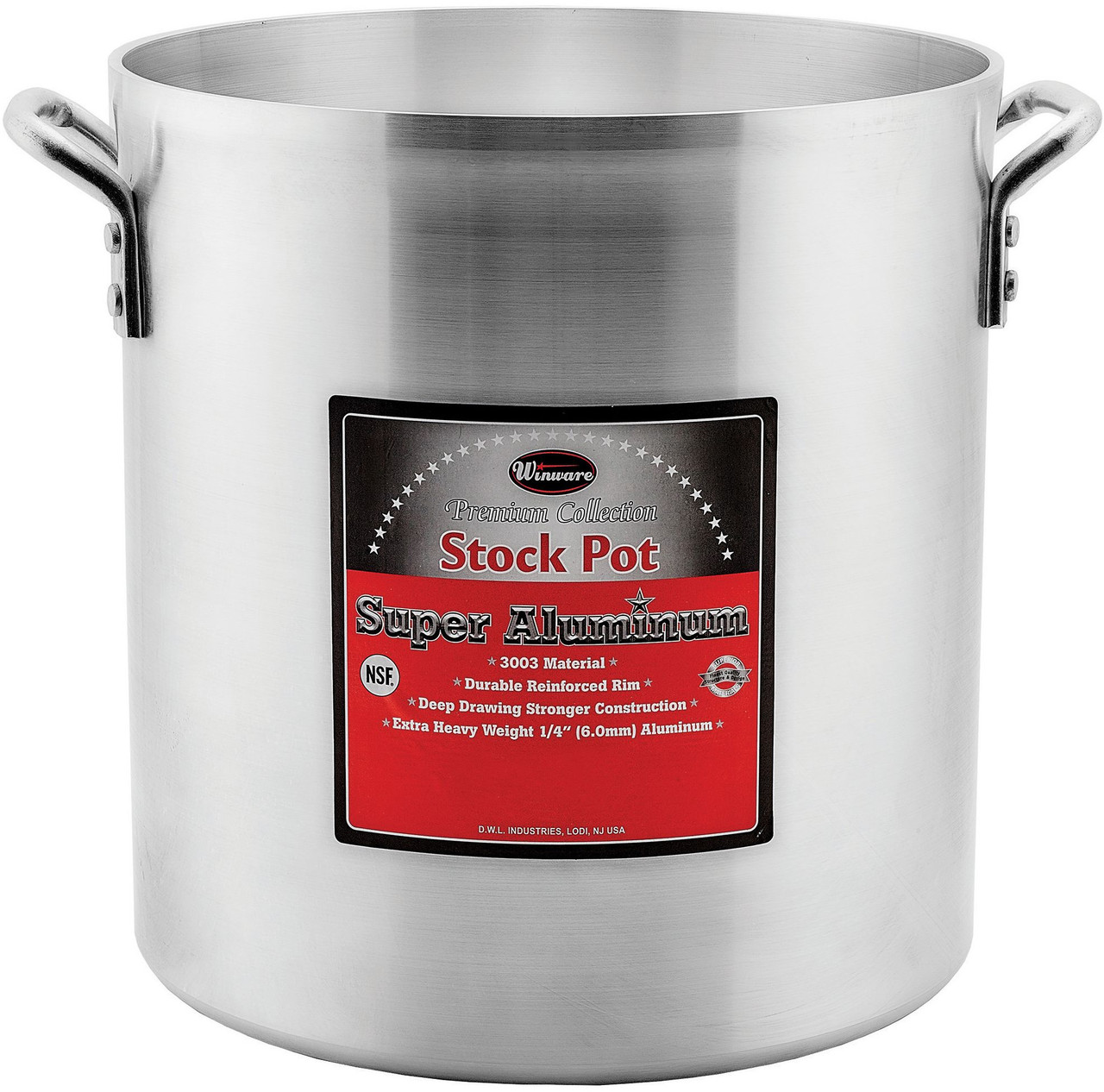 Winco AXHH-12 12 Qt. Stock Pot - Cover Not Included