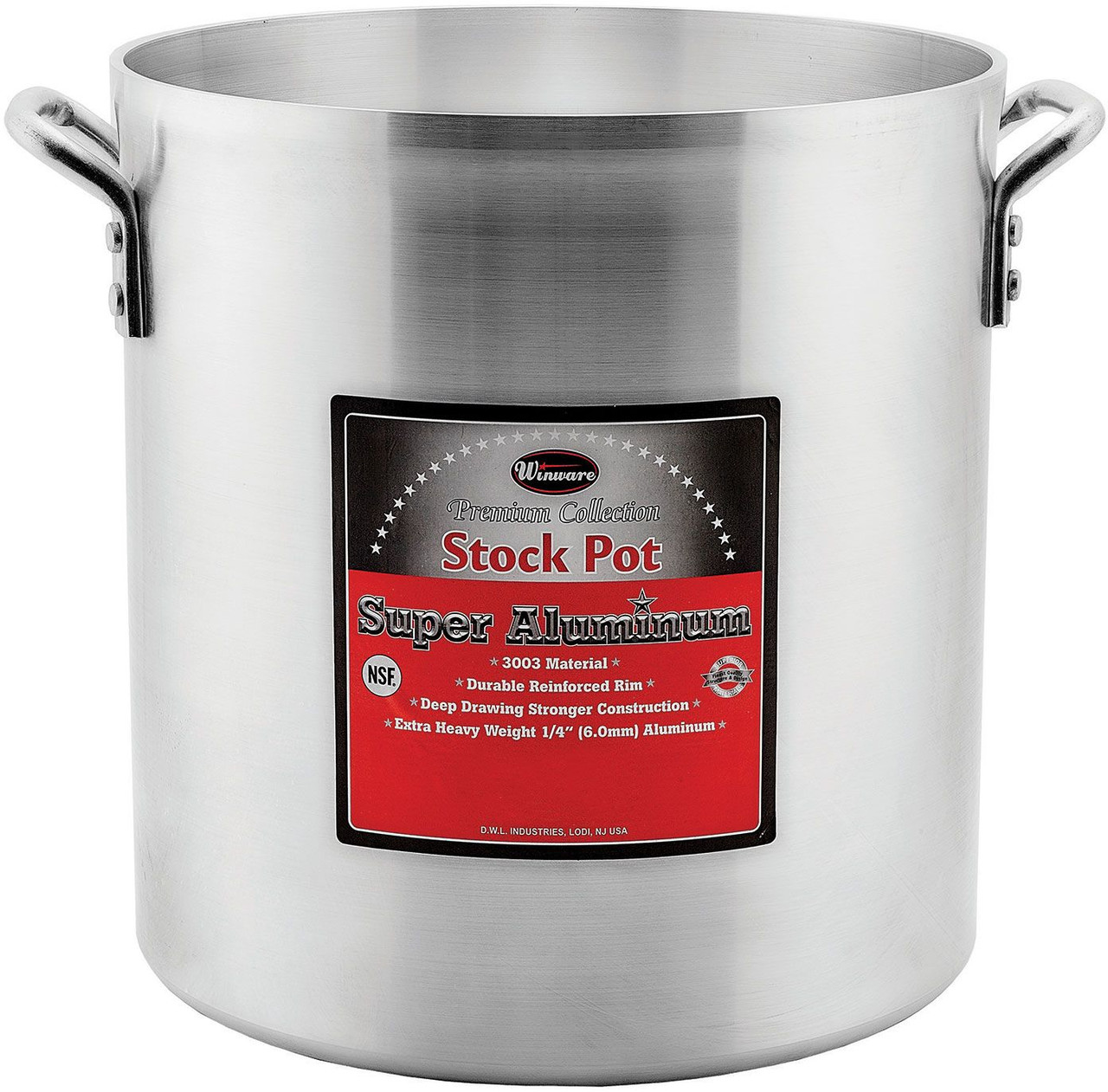 24 Qt. Stock Pot - Stainless Steel Heavy Duty Pot with Lid