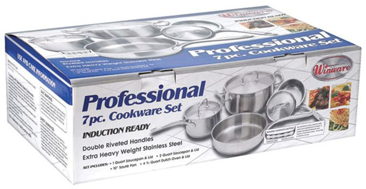 Winco SPC-7H 7-Piece Cookware Set
