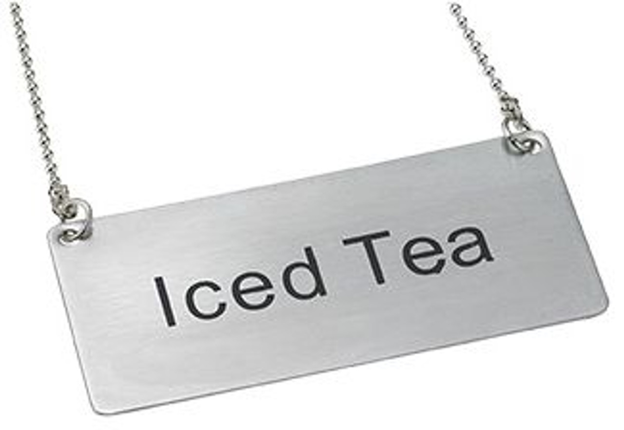 Winco SGN-205 Iced Tea Beverage Chain Sign