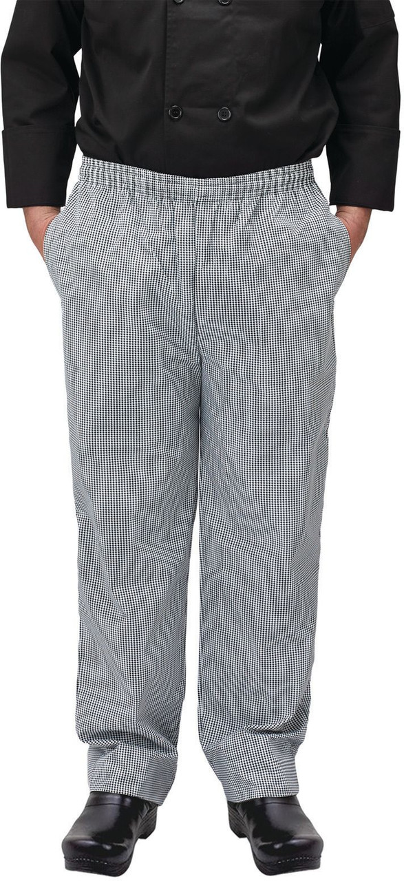 Winco UNF-4KXXL XX-Large Houndstooth Chef Pants - Relaxed Fit