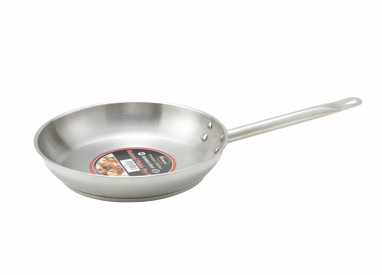 Winco TGET-6, 6-Quart Tri-Ply Stainless Steel Saute Pan w/Lid