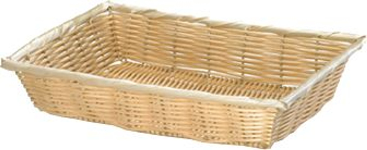 TableCraft 1189W 16-1/4" Rectangular Hand-Woven Basket