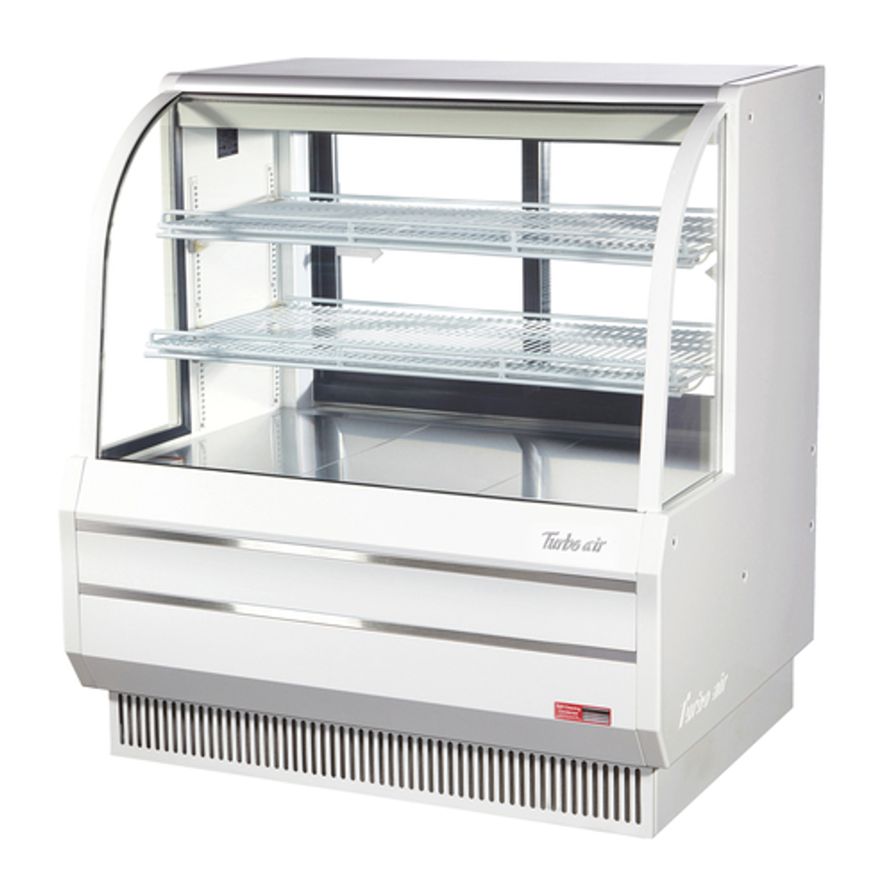 Turbo Air TCGB-48DR-W(B) 48" Non- Refrigerated Bakery Case, Curved Glass - Display Case Series