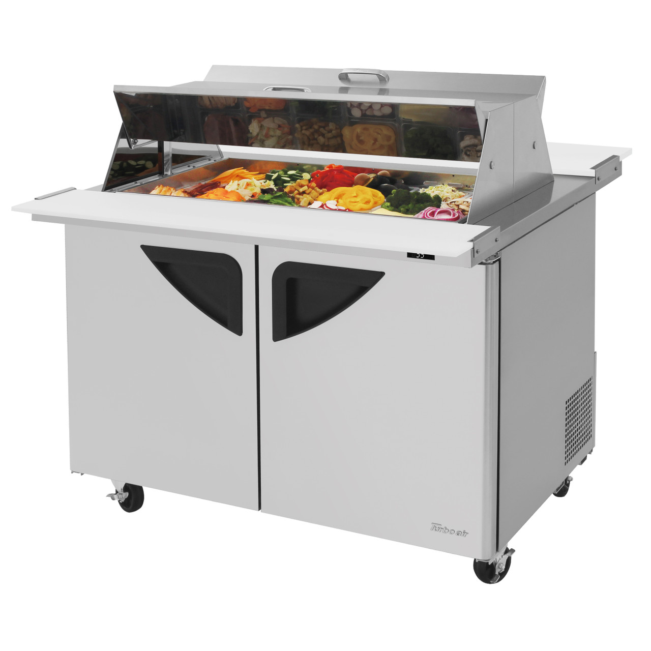 Turbo Air TST-48SD-18-N-DS 48" Mega Top Sandwich / Salad Unit  (18) Pan -15 Cu. Ft.- Super Deluxe Series