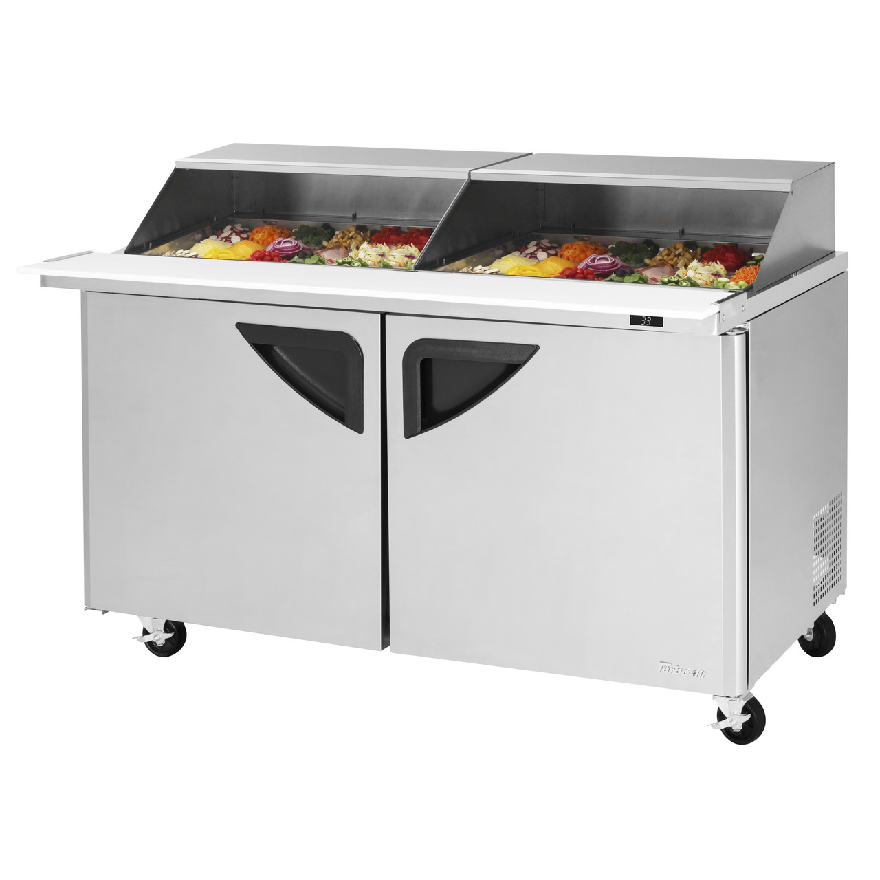 Turbo Air TST-60SD-24-N-SL 60" Mega Top Sandwich / Salad Unit (24) Pan -19 Cu. Ft.- Super Deluxe Series