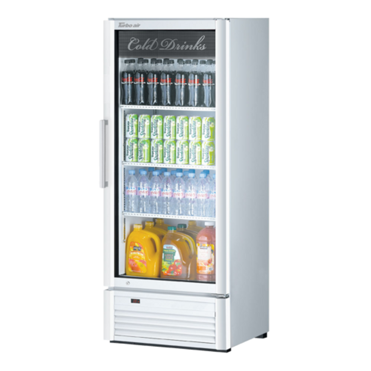 Turbo Air TGM-12SD-N6 1 Section Refrigerated Merchandiser 8.12 Cu. Ft.  - Super Deluxe Series