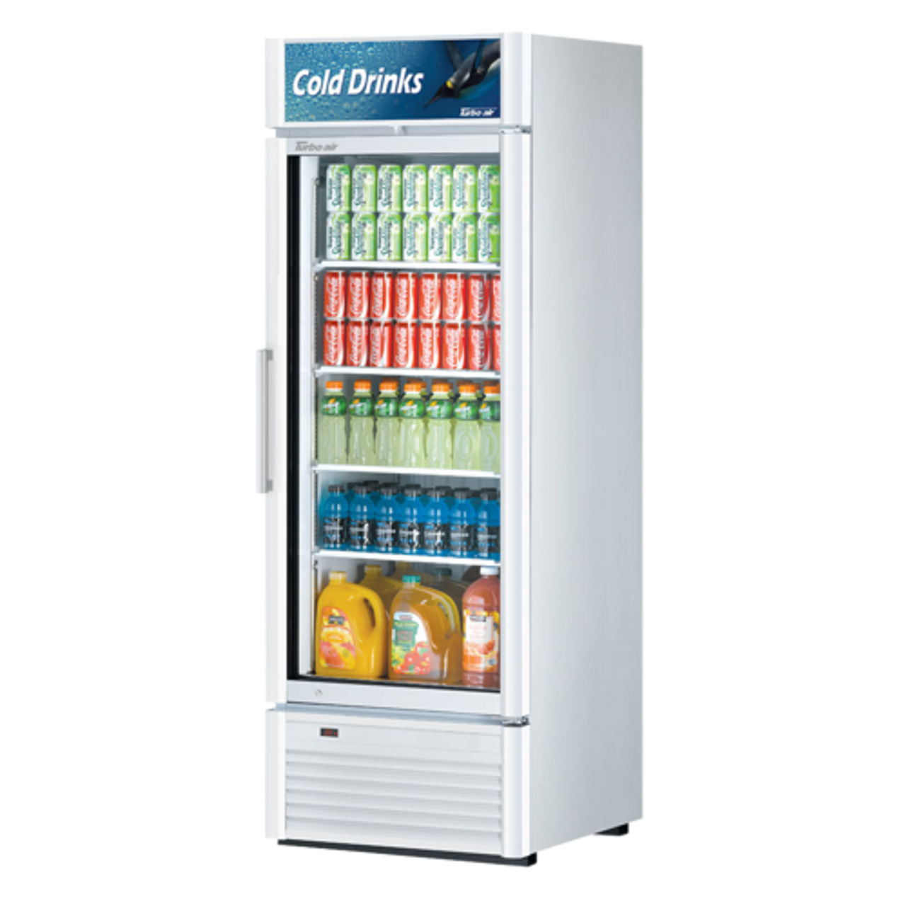 Turbo Air TGM-23SD-N6 1 Section Refrigerated Merchandiser 19.04 Cu. Ft. - Super Deluxe Series