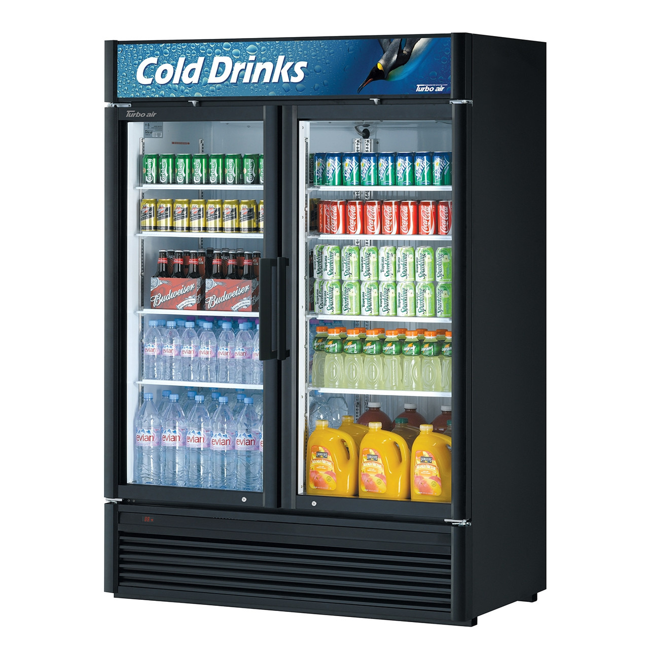 Turbo Air TGM-47SD-N 2 Section Refrigerated Merchandiser  41.71 Cu. Ft. -  Super Deluxe Series