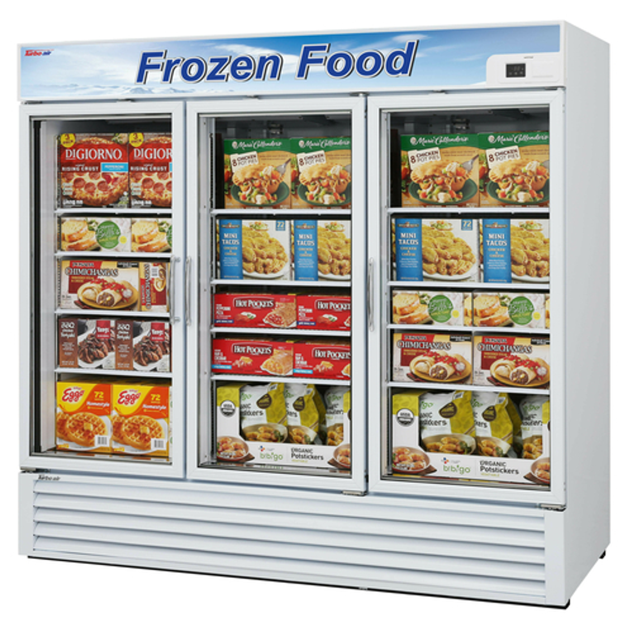 Turbo Air TGF-72FB-N 3 Section Merchandiser Freezer 58.45 Cu. Ft.